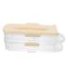 Mikikit Egg Storage Box Egg Holder Refrigerator Transparent Egg Racks The Pet Tray Drawer re-usable As Shown 32.00X13.90X10.20CM