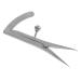 Orbital Measuring Device Metal Caliper Designer Double Eyelid Surgery Tool Microblading Ruler Eyebrow Caliper Eyebrow Ruler Tools Eye Gauge Calipers Stainless Steel Cosmetic