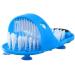 meidong Shower Foot Scrubber, Feet Cleaner for Shower Floor with Dead Skin Remover File and Suction Cups (1PCS Blue)