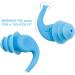 Silicone Reusable Earplugs for Sleeping, Concerts, Swimming - 2 Pairs (Blue) - Buy Online on GoSupps.com