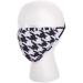 MIAMICA Fashion Cloth Face Mask - Houndstooth Black & White, Nose Wire, Double Layer, Adjustable Straps - Buy Online on GoSupps.com