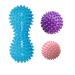 Hedgehog balls Massageball 3 Set Igelball Set massage balls with knobs knobs ball for stress reflexology and trigger point massage ball muscle scooter in different hardener degrees