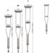 Crutches for Adults Underarm Underarm Crutches for Adjustable Crutches Stainless Steel Height Adjustable for Child Disabled People- A Pair for Adults and Teenager Great for Travel Selfless dedication - Buy Online on GoSupps.com