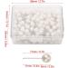 Oumefar 200PCS Pearl Push Pins  Decorative Thumb Tacks Round Head Pins Drawing Ball Map Pins Tack Push Sewing Pins Box for Crafts DIY Wedding (Pearl White) - Buy Online on GoSupps.com