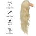 Siudus Blonde Long Curly Wigs for Women - Wavy Side Part Synthetic Heat-Resistant Hair Wig for Daily Cosplay and Halloween Use - Buy Online on GoSupps.com