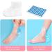 100Pcs Clear Plastic Disposable Booties for Foot with 100 Stickers for Snug Closure for Foot Pedicure Hot Spa Wax Treatment Foot - Buy Online on GoSupps.com
