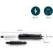 Princess 529202 Cool Curl CC 300 Black Curling Brush - Versatile Styling with 2 Attachments & Cool Shot Function - Perfect for All Hairstyles - Buy Online on GoSupps.com