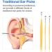 6Pcs Ear Cleaner Wax Removal Tool Earpick Sticks Earwax Curette - Ear Cleaning Kit with Storage Bag - Buy Online on GoSupps.com