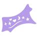 Fovolat Winged Eyeliners Tool | Flexible Eyeliners Stencils - Precision Beveled Design Eye Liners Reusable Cleaning Cloths for Women Purple