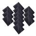 Premium Microfiber Cleaning Cloths Glasses Cleaner 12 Pack for Glasses Spectacles Lens Eyeglass TV Screen Tablet Smart-Phone Black