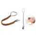 Buy Windy5 Leather Woven Pacifier Chain - Colorful Braided Clip Holder for Baby Feeding & Teething (Gray+Brown) - International Shipping Available - Buy Online on GoSupps.com