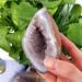 Specimen Healed Natural Agate Rough Stone Raw Crystal Hole Cut Purple Cluster Crystal Ornaments As a Gift FZUGEDRLI (Size : 100-150g) - Buy Online on GoSupps.com