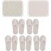 Minkissy 6 Pairs Disposable House Shoes | Slipproof Pedicure Slippers for Women | Spa & Bath Sandals | Casual Guest Footwear - Buy Online on GoSupps.com