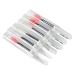 TEONEI Mini Silicone Lip Brush with Cap,Lipstick Applicator Brushes,Multifunction Makeup Brushes,Lip Gloss Wands Cosmetic Tool,6Pcs