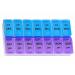14 Compartments Pill Organizer Box Twice a Day Pills Storage Box Weekly 7 Days 14 Slots AM PM Daily Dose Medicine Organizer Case