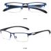 Nobrands Anti-Glare Short-Sighted Glasses for Men & Women | Metal Frames | -1.00 to -6.00 Diopters | Blue Color - Buy Online on GoSupps.com