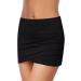 Women's High Waist Bathing Shorts - Sexy V-Slit Wrap Skirt Bikini Cover-Up | Black XXL Swimwear - Buy Online on GoSupps.com