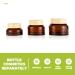 Lurrose 5-St Cosmetic Bottle Set | Glass Lotion & Cream Containers for Travel | Empty Makeup & Eye Cream Jars - Buy Online on GoSupps.com
