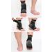 Ankle Support Brace - Adjustable Compression Wraps for Men & Women | Achilles Tendon & Plantar Fasciitis Relief - Black Medium - Buy Online on GoSupps.com