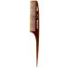 Standard Tail Pin Hair Comb infused with Argan Oil Fine Tooth in Brown Rat Tail