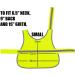 Flexi-Print Hi Vis Reflective Dog Coat - Personalized Service Dog Vest for Nervous & Reactive Dogs | Yellow Large - Buy Online on GoSupps.com