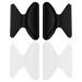 Emagentech 10 pairs of self-adhesive nose pads with butterfly motif 1.8 mm glasses pads for reading glasses sunglasses (5 pairs black + 5 pairs transparent)