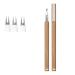 Double Tip Lower Eyelash Pencil 2024 Upgraded 3D Waterproof 2 Tip Eyelash Pen Eye Liner Liquid Eyeliner with Micro Fork Tip for Girls Women Natural Makeup Fine Stroke Eyebrow Pencil (#3)