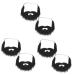 Totority 4 pcs fake beard prom decor halloween props short beard makeup party supplies Toy elder artificial Blackx3pcs 21X15X0.1CMx3pcs