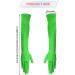 NQEUEPN Women Long Gloves Long Elbow Satin Gloves 21" Stretchy 1920s Opera Gloves Hand Care Moisturizing Gloves for Women Girls Evening Party Dance (Dark Green) - Buy Online on GoSupps.com