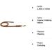 Buy Premium Fat Leather Line 2.20m - Cognac Color with Brass Hook | International Shipping Available - Buy Online on GoSupps.com