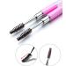 HESSION Eyelashes Comb Curlers Makeup Brush Mascara Brush Make Up Wands Eyebrow Brush with Cap Travel Accessories (HOT PINK) - Buy Online on GoSupps.com