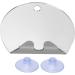ZJchao Anti Fog Shower Mirror  Fogless Round Shape Bathroom Shaving Mirror Fog Free Wall Hanging Mirrors with Suction Frameless Bathroom Shaving Mirror for Men and Women Home Traveling - Buy Online on GoSupps.com