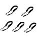 Milisten 2 pieces camera strap without words cushioning fabric black 85x4.5cmx5pcs blackx5pcs