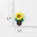 Crochet Knitted Hair Clips for Girls Children's Day Birthday Christmas Gifts Hair Accessories Clips Strong Hold Jaw Clamp for Thick Thin Hair Makeup Application (Sunflower) - Buy Online on GoSupps.com