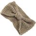budiniao Crochet Headbands Bow Knot Elastic Head Wrap Windproof Chunky Sporting Knitted Headband Valentines Day Gifts for Women Girls Khaki - Buy Online on GoSupps.com