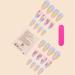 yomoe Rainbow Small Flower Sticker Diamond French Wearable Nails Wearable Press on Nails Full Cover Nail Tips - Buy Online on GoSupps.com