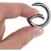 Yosoo Health Gear EDC Ring Buckle Locking Carabiner - 5PC Zinc Alloy Round Snaps Keychain Clips & Hooks for Ultimate Durability - Buy Online on GoSupps.com