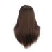 High-Quality 100% Human Hair Training Head - 45.7 cm Brown for Professional Hair Styling | International Shipping Available - Buy Online on GoSupps.com