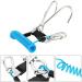 Diving Hook: Stainless Steel Reef Double Hook with Spiral Coil Lanyard & Quick-Release Buckle - Blue - Buy Online on GoSupps.com