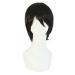 MapofBeauty Fashion Men Short Straight Wig (Black)