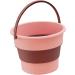 Ioensy Collapsible Bucket Cleaning Bucket Household Laundry Bucket Folding Bucket for Camping Pink - Buy Online on GoSupps.com
