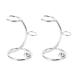 Niniang 2 x Universal Metal Razor Holder and Brush Holder for Metal