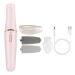 YOXIER Two-speed Electric Foot Scab Remover for Rough Cuticles Powerful Callus with Fine Grinding Head Smooth Pedicure Wand Rechargeable Led Light 2-speed Pink