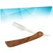 Angoily Portable Snail Essence Delay Steel Razor | Double Hairdresser Metal Razor for Men | Safe Manual Scraper with Wooden Handle - Buy Online on GoSupps.com