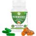  Morsan Healthcare Turmeric (Curcuma longa) Capsules | Pack of 60 x 500 mg Vegetarian Capsules | Natural Food Supplement | GMP Certified | Gluten-Free - Buy Online on GoSupps.com