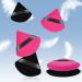 Auauy 6 PCs Triangle Makeup Powder Puffs - Washable & Reusable Makeup Sponges for Loose Powder & Foundation - 3 Black + 3 Rose Red - Buy Online on GoSupps.com