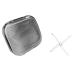 dijiusidy Portable Dental Case Braces Storage Box Seal with Partition Dust-proof Cotton Swab Holder for Travel Home Business Transparent S S Transparent