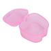 Denture Container with Sieve - Pink Retainer Cleaner & Soaking Cup for Braces | Durable Denture Bath for Cleaning & Storage - Buy Online on GoSupps.com
