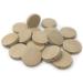 Wendysun 50pcs 20mm(0.79'') Natural Flat Wood Round Beads Wooden Teether Unfinished DIY Accessories Wood Chips Circles Wood Discs Baby Toys (50pcs)