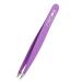 REMOS Combination Tweezers Stainless Steel 9.5cm - for splinters & Hair - Purple Violet